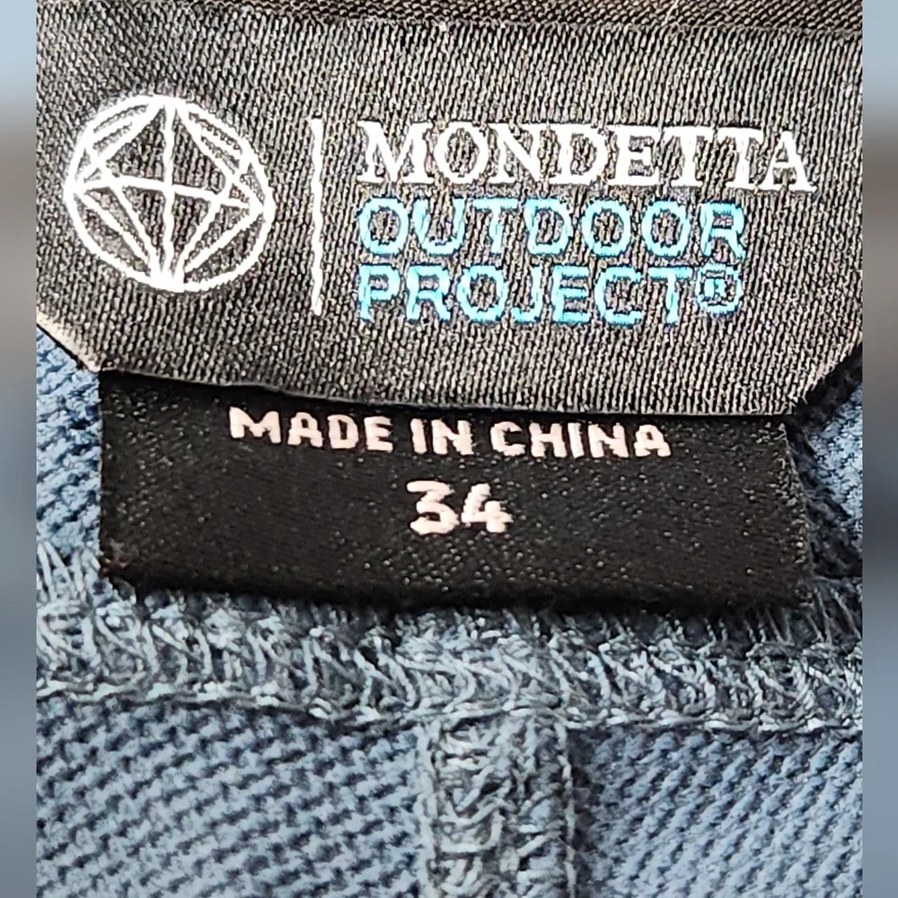 Men's Blue Tech Shorts - Mondetta Outdoor Project - 34